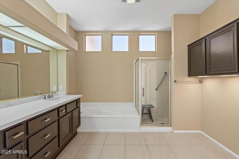 Primary Bedroom Separate Shower and Tub