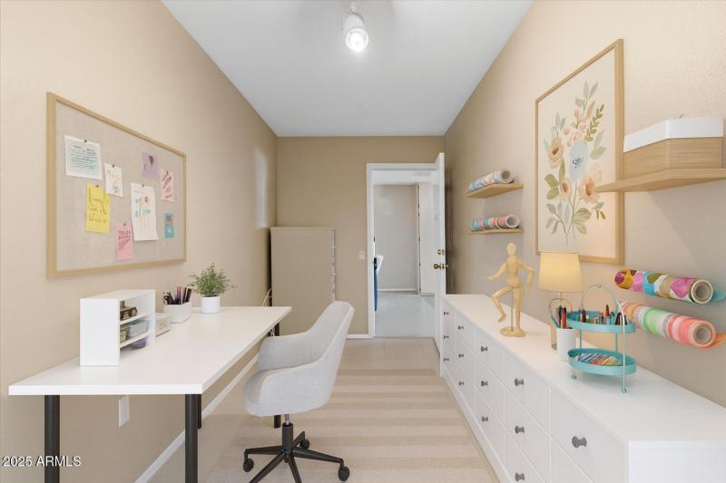 Bonus Room Staged as a Craft Room