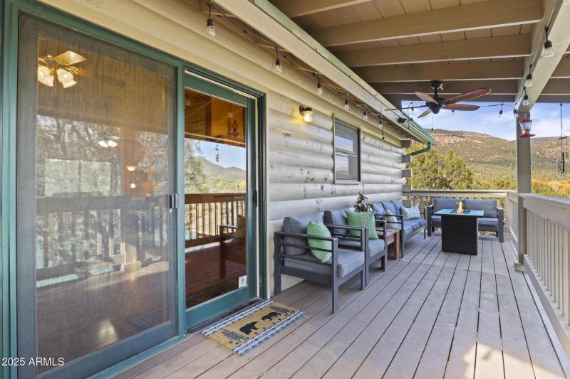 Both covered and uncovered deck