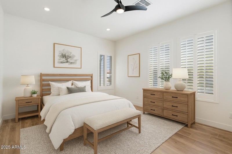 Virtually Staged Guest Bedroom 1