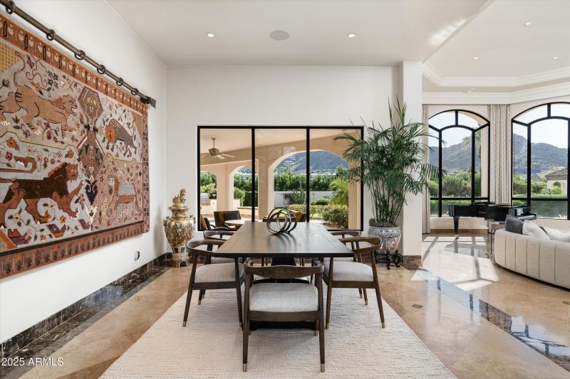 Formal Dining with Mountain Views