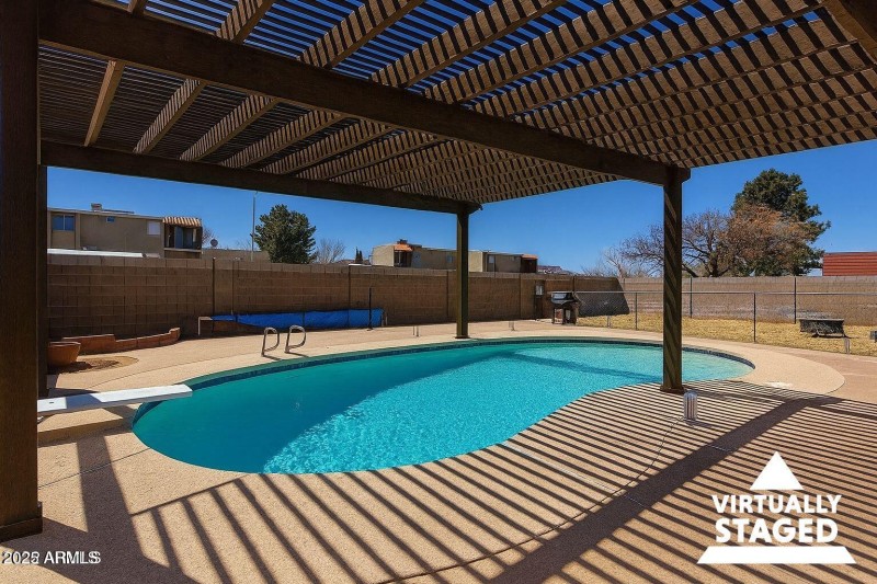 pergola over pool
