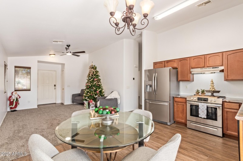 View from Kitchen to Front Door