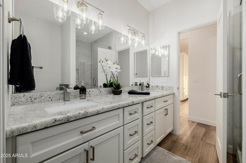 Guest Bathroom Double Sinks