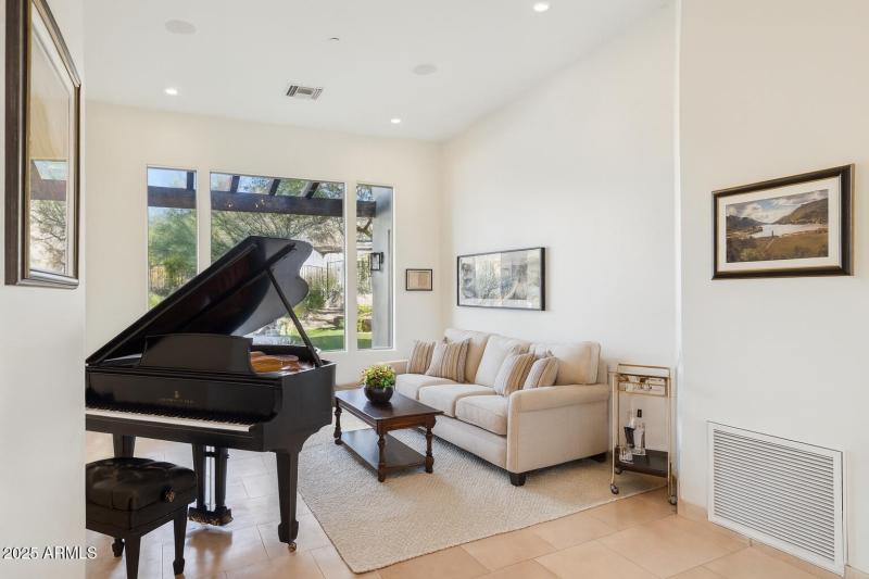 Elegant Living Room with Grand Piano