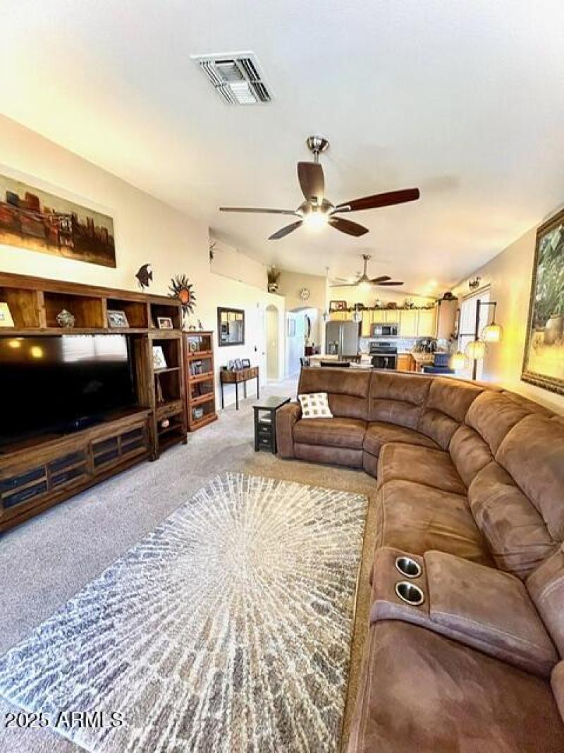 Large familyroom view of kitchen 9