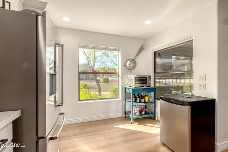 Dining space in kitchen