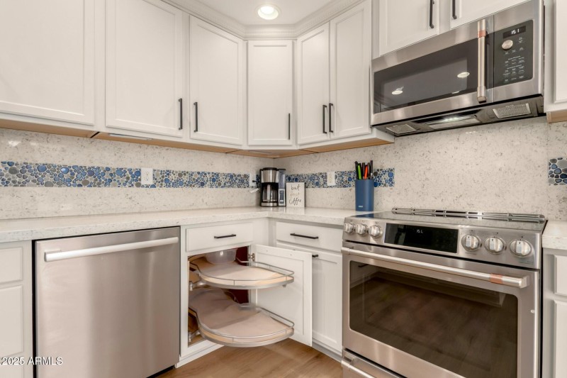 High end appliances & custom pull outs