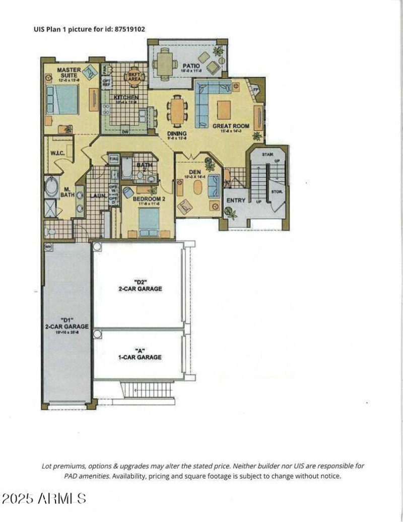 1697 sq ft floor plan