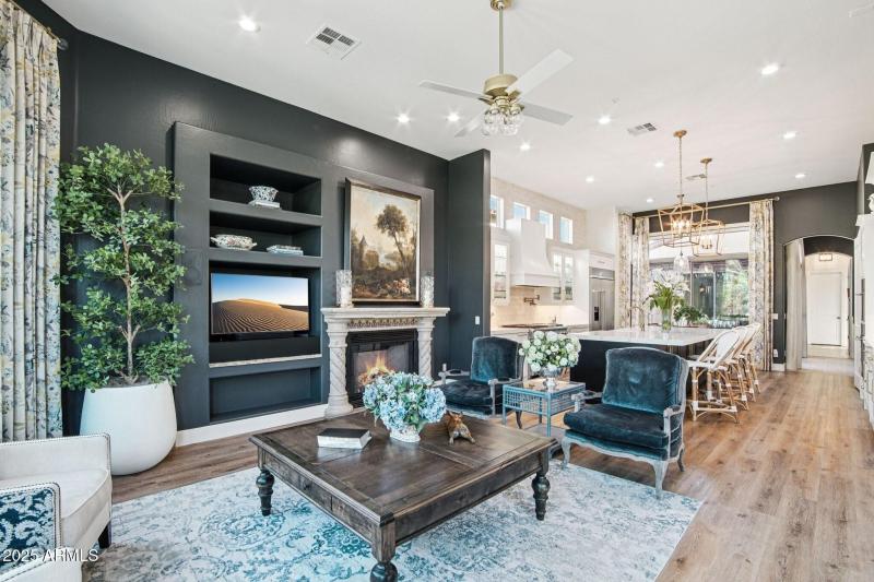 Family Room Open to Kitchen