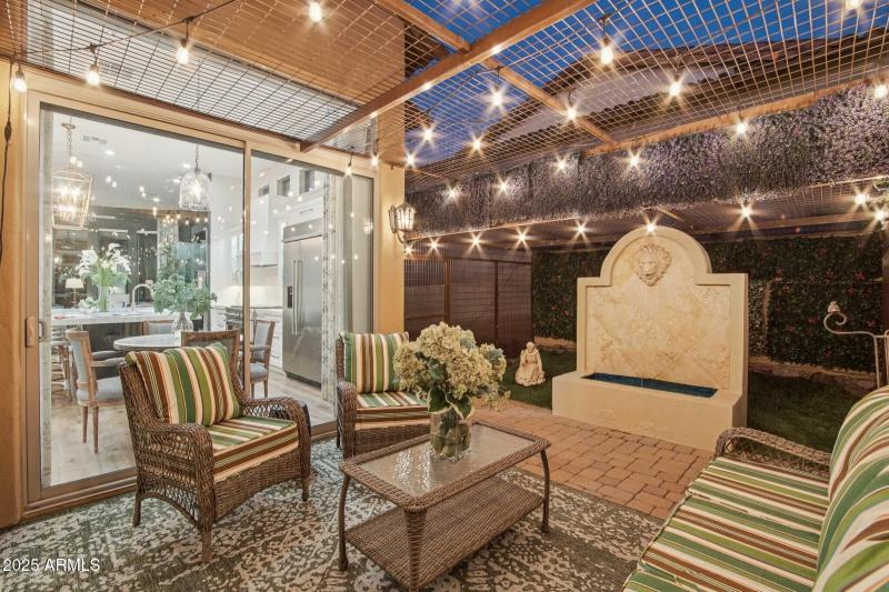 Charming Fountain Courtyard