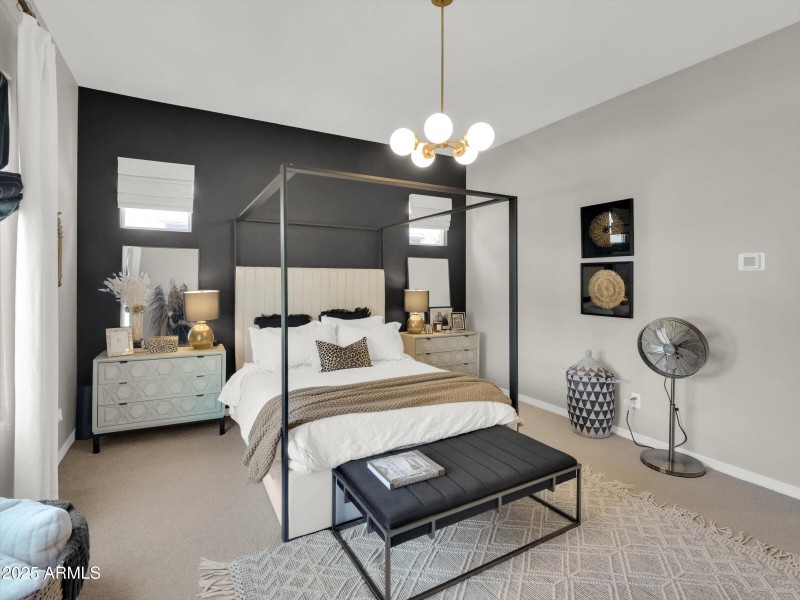 Brush Brass Ceiling Chandelier at Owners