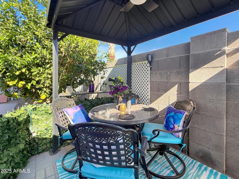 Outdoor sitting area