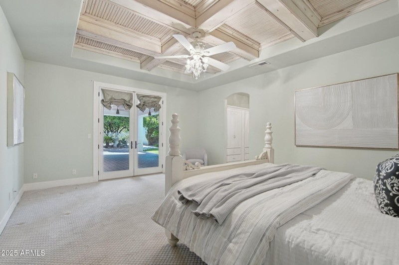 doors lead to back patio