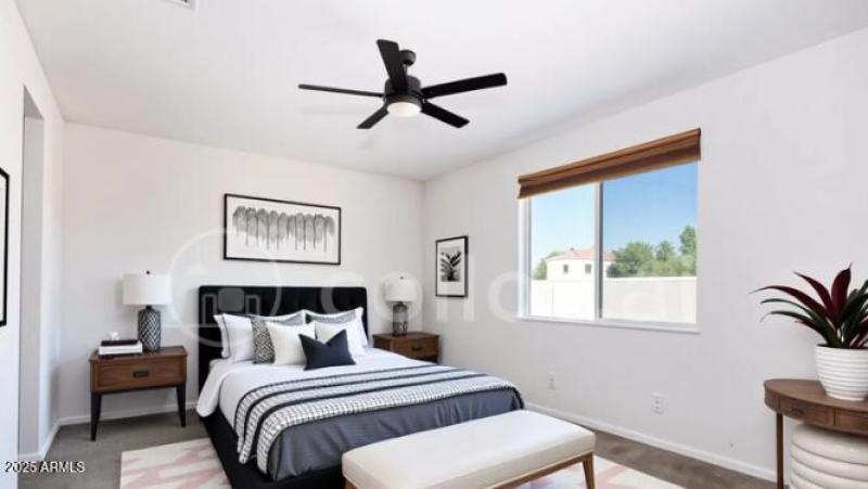 Virtually Staged Primary Bedroom