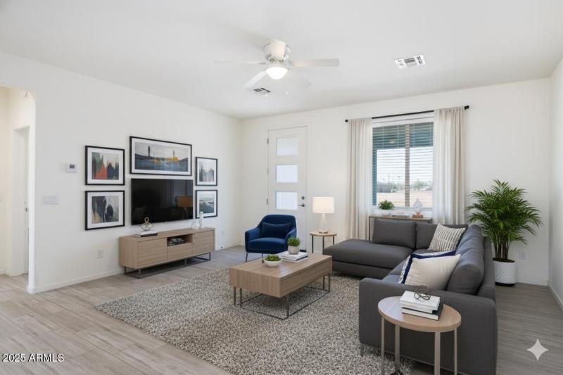 Virtually Staged Living Room