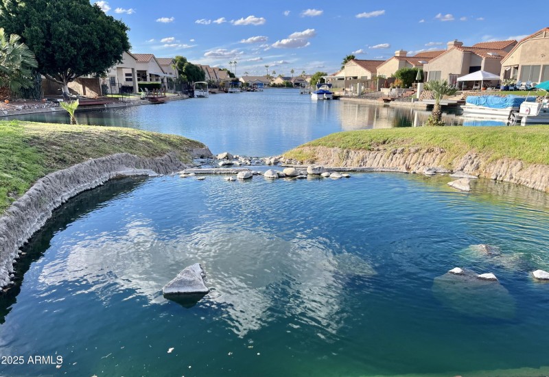 waterway behind property