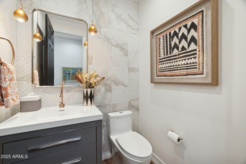 Powder Room w/Studio 41 & Gessi Finishes