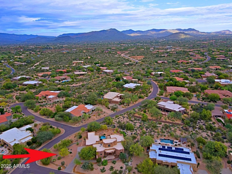 Aerial looking North