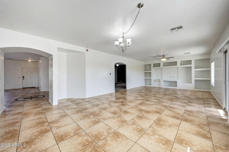 Dining overlooking living area