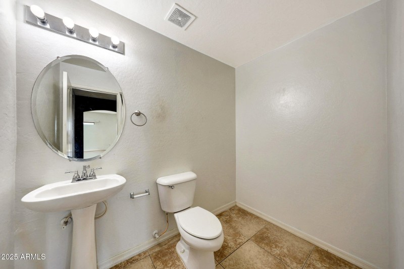 Downstairs powder room