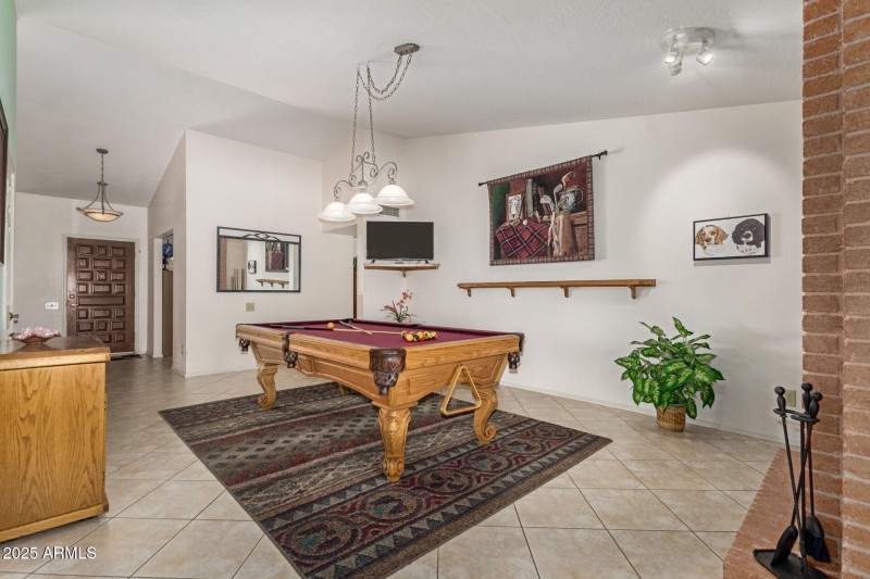 Flex Space used for Game Room!