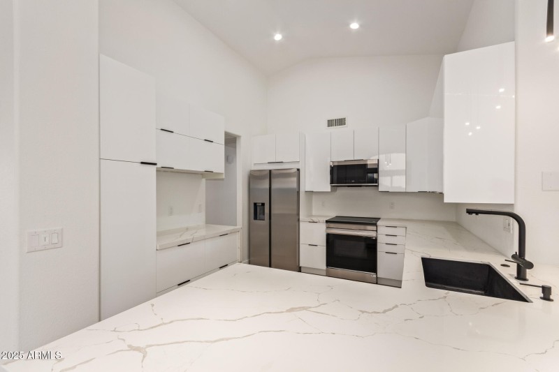 Kitchen with Induction Range