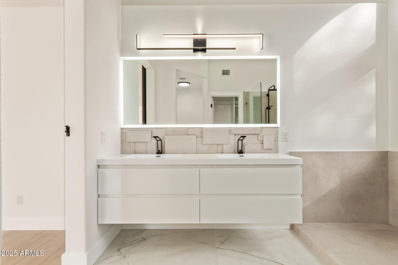Floating Vanity & Lighting