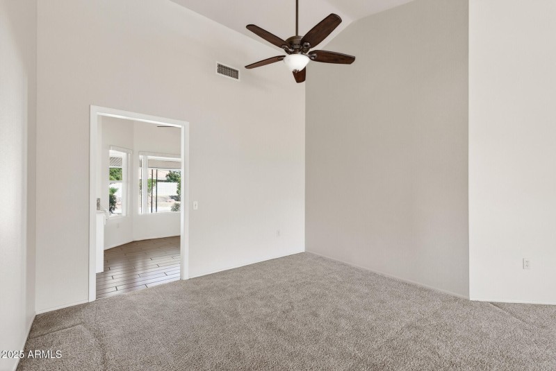 Ceiling fans throughout