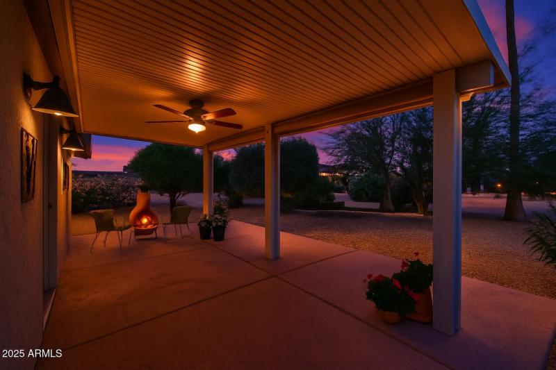 Back Patio Virtual Twilight