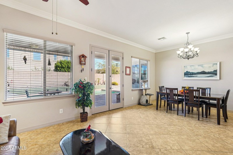 Pool exit from Living room