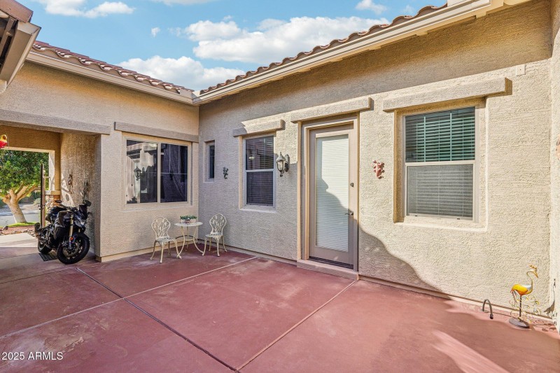 Gated Courtyard Entry to Guest Wing