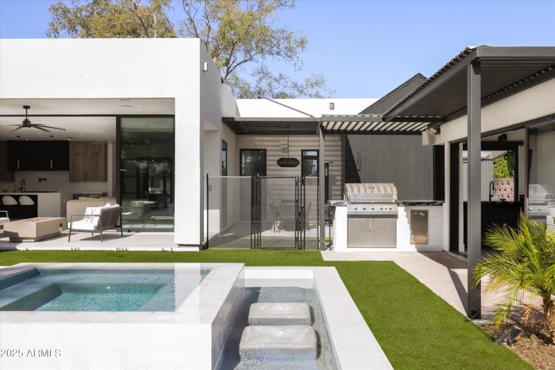 Backyard with tons of Amenities