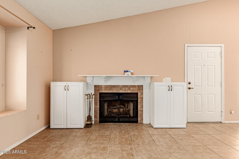 Living Area with Fireplace