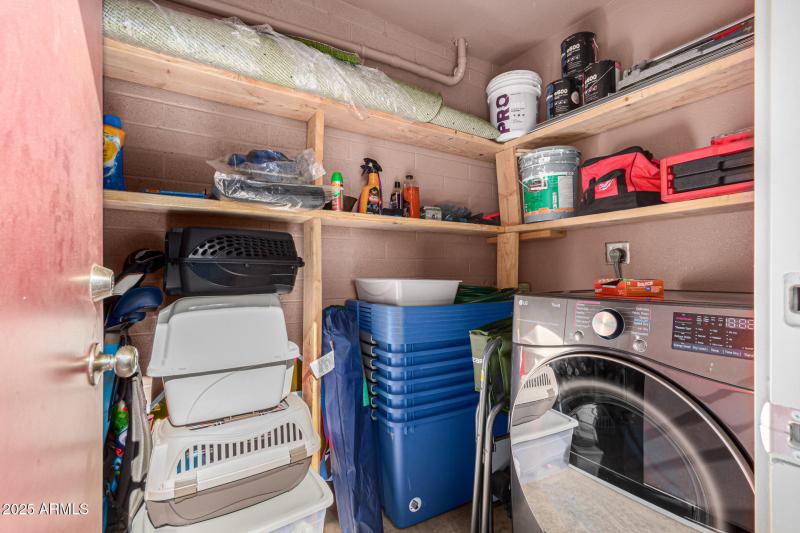 Washer/Dryer In Storage Room