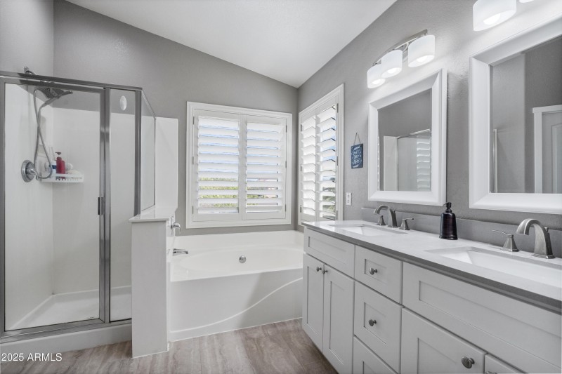 Separate Shower & Tub