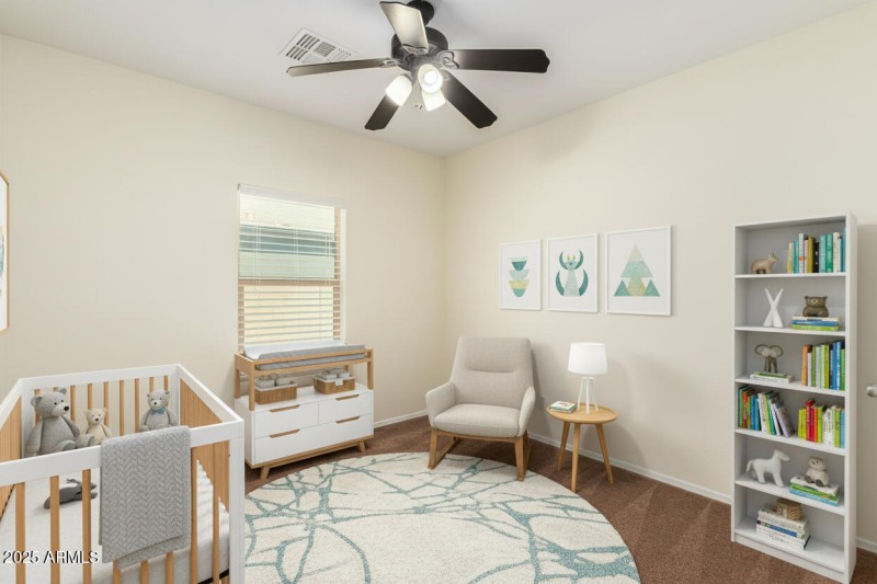 Nursery Virtually Staged