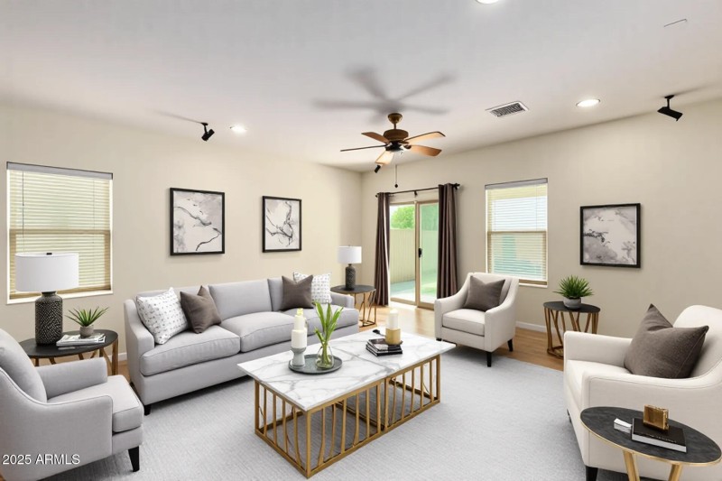 Living Room Virtually Staged