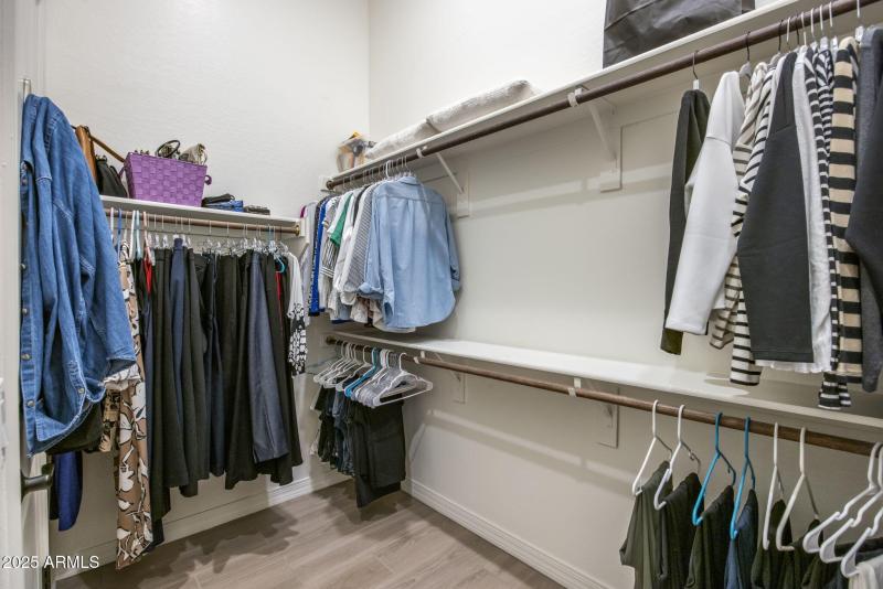 Primary walk in closet