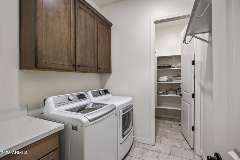 Laundry and storage room