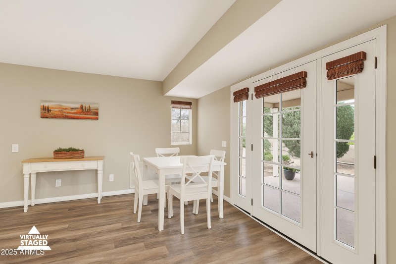 Breakfast Area Virtually Staged