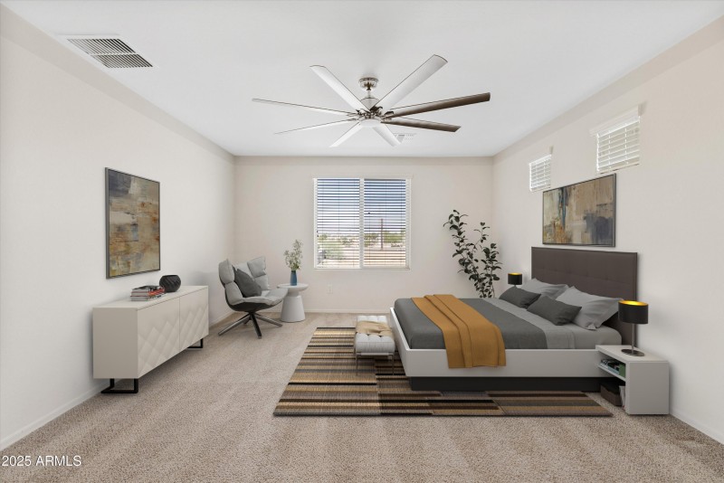 Primary Bedroom Virtual Staging