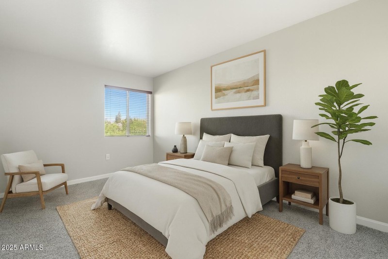 Virtual Staged Bedroom