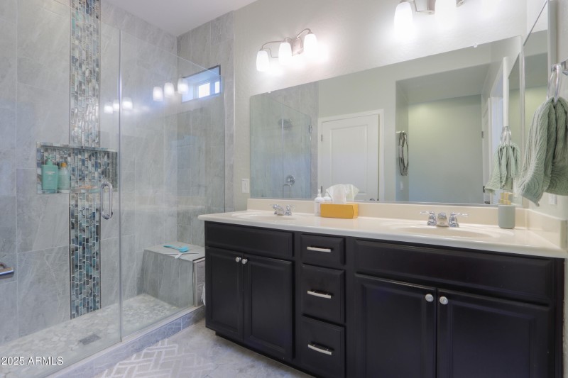 MASTER BATH WITH UPGRADED SHOWER
