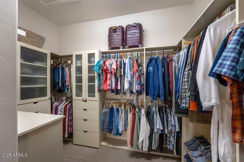 Huge Owner's Closet with Built Ins