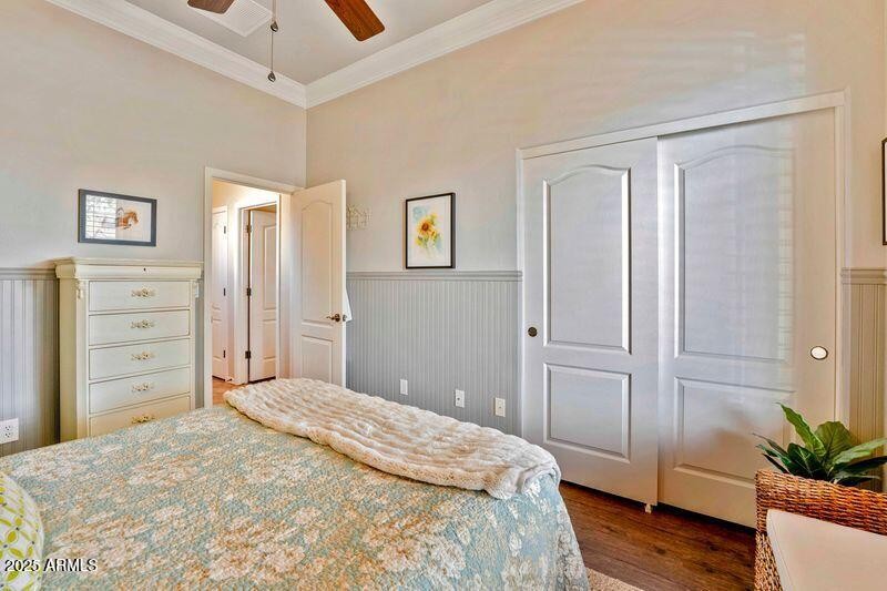 Guest Bedroom 2 with Wainscotting toward