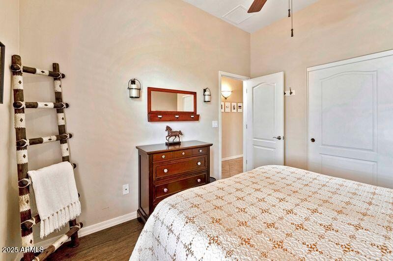 Bedroom 3 towards entry and closet