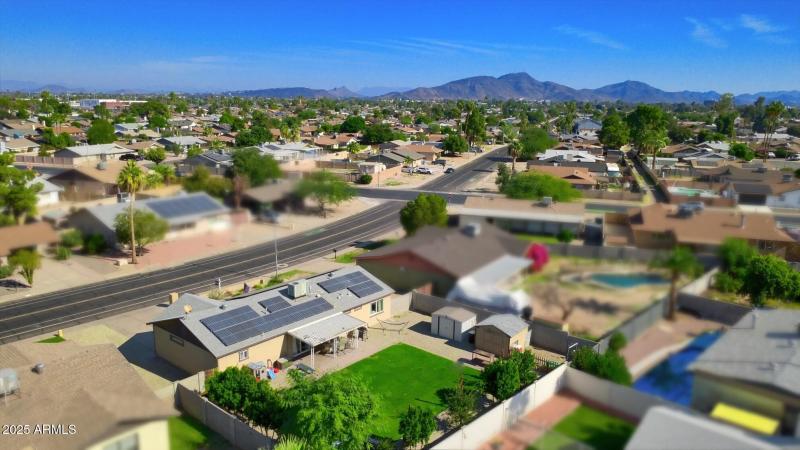 Looking over the backyard