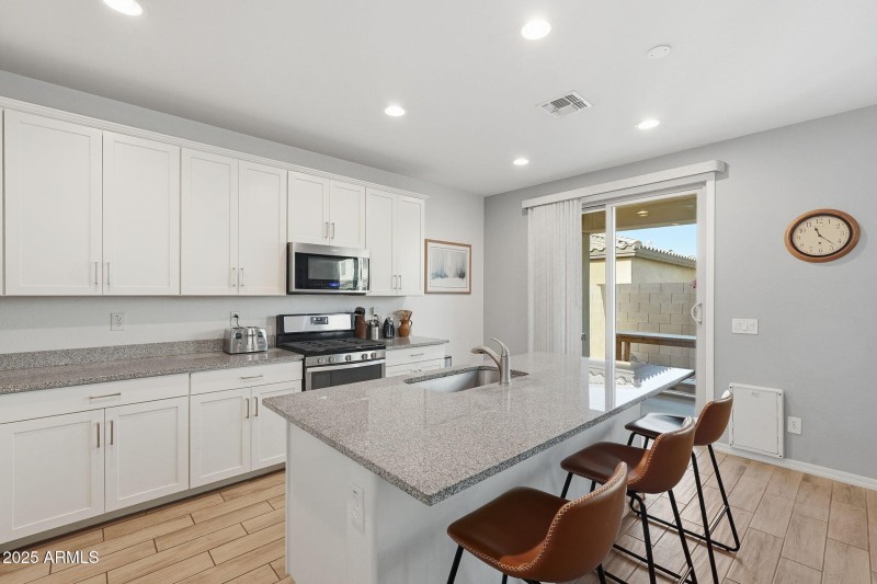 Kitchen view to Backyard