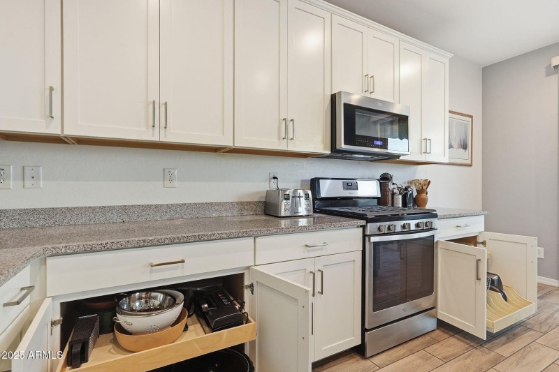 Custom roll out shelves